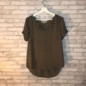 Danielrainn high-low blouse short sleeve size s